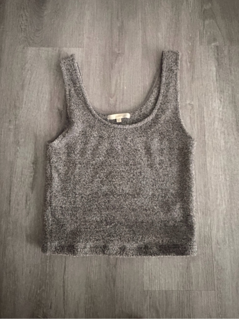 Z Supply Heather Gray Fuzzy Knit Tank